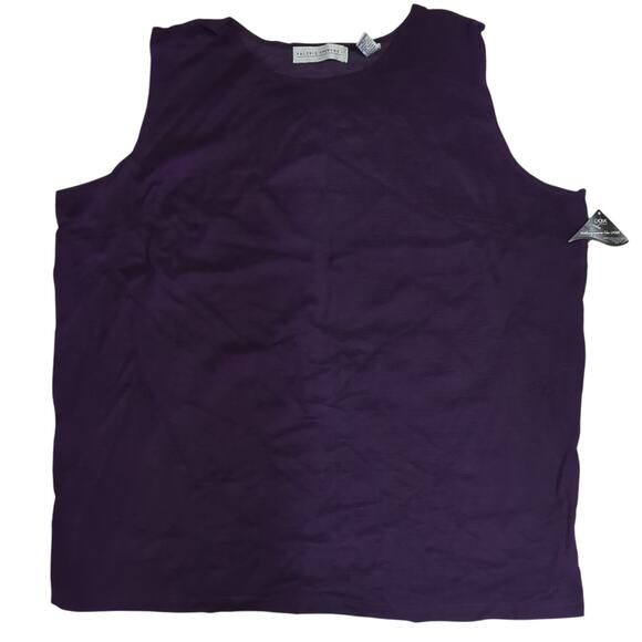 Valerie Stevens Tops - NWT Valerie Stevens 2X Stretchy Purple Tank Top [0072]